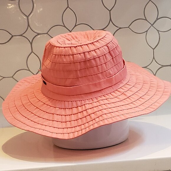 Scala Packable and Washable Ribbon Sun Hat - Picture 2 of 10